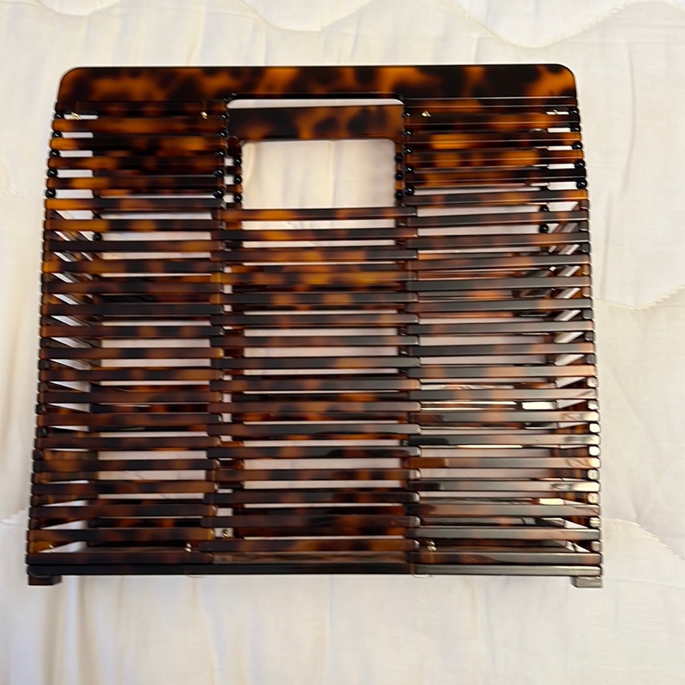 Tortoise shell open purse